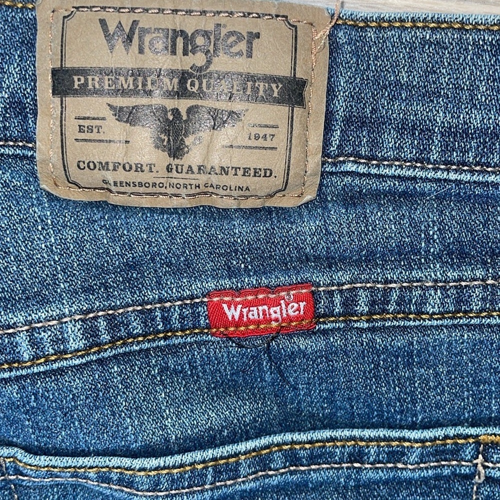 ⭐ Wrangler Men’s WJS Straight Fit Jeans – 30W x 30L – Dark Wash – Like New ⭐ - Picture 8 of 8
